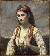 Young Woman of Albano Jean-Baptiste Camille Corot